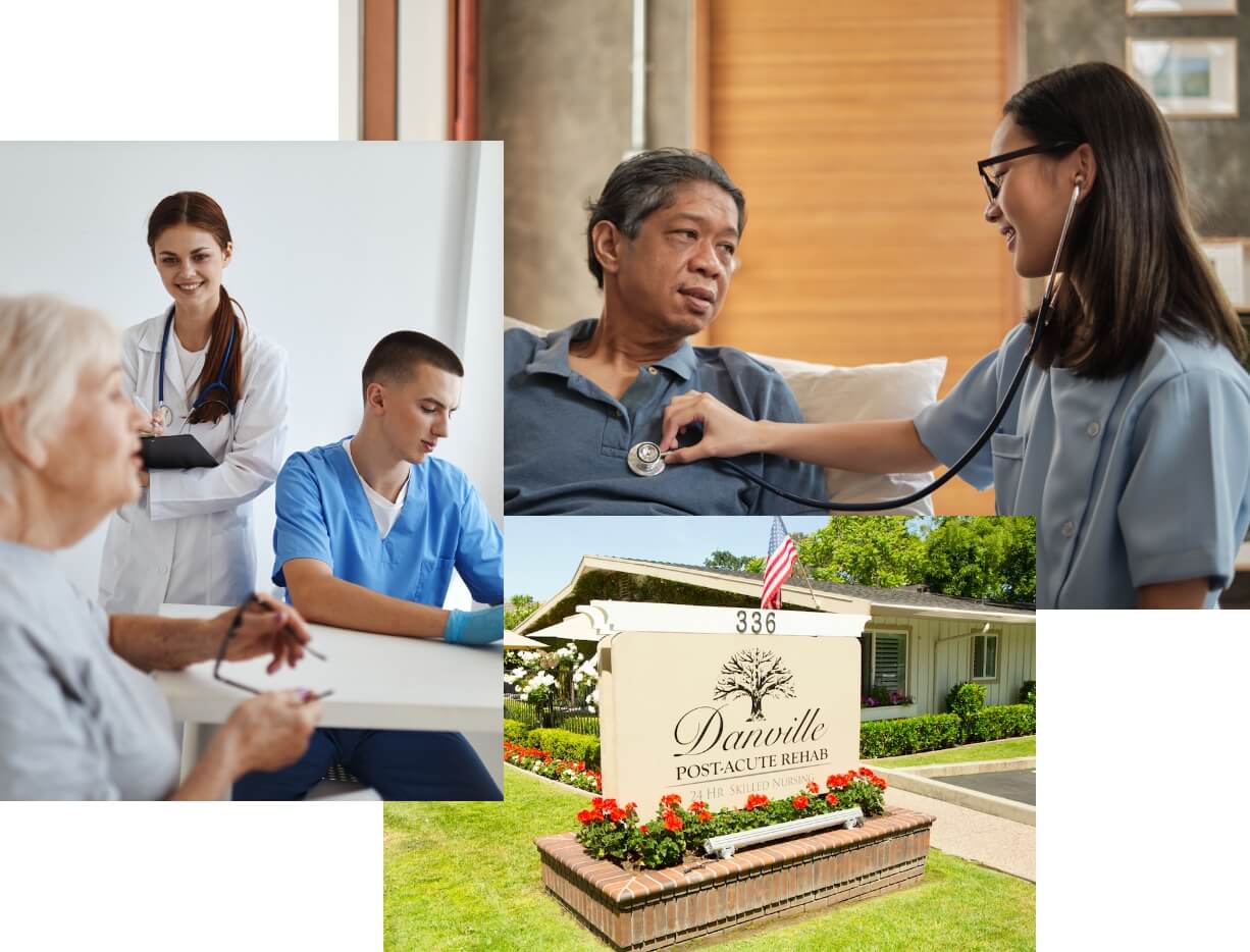 Danville nurses and facility collage