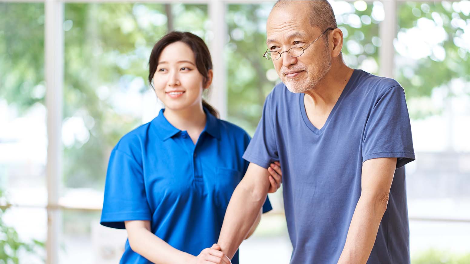 Nurse with patient